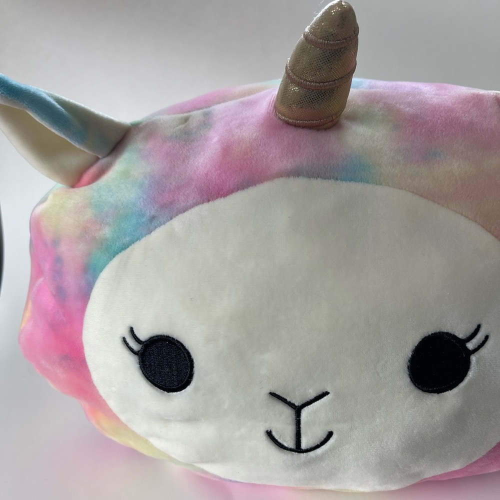 LARGE SQUISHMALLOW RAINBOW LLAMACORN, STACKABLE